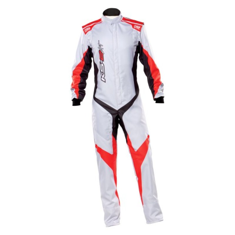 OMP Racing OMP KS-2 Art Suit Silver/Red - Size 54