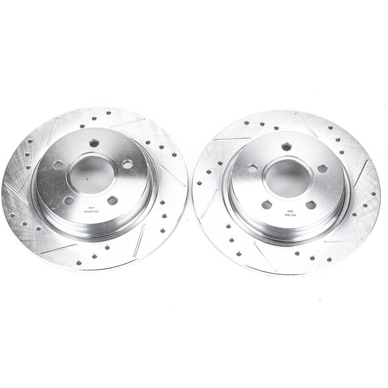 PowerStop Power Stop 08-13 Volvo C30 Rear Evolution Drilled & Slotted Rotors - Pair