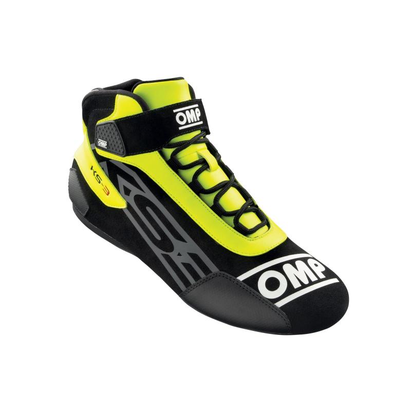 OMP Racing OMP KS-3 Shoes My2021 Black/Yellow - Size 42