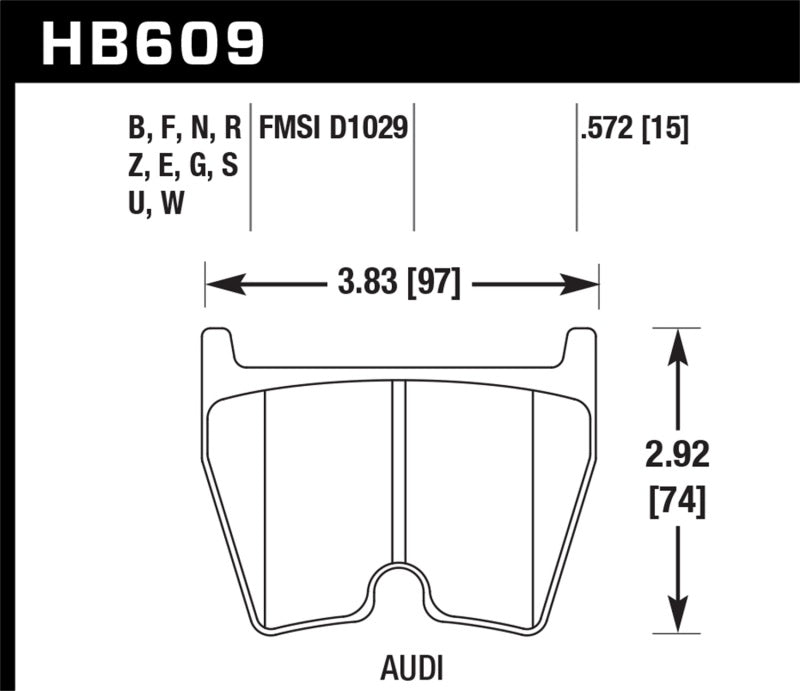 Hawk Performance 08-11 Audi R8/07-08 RS4/03-04 RS6 / 02-03 VW Phaeton Blue 9012 Front Race Brake Pads