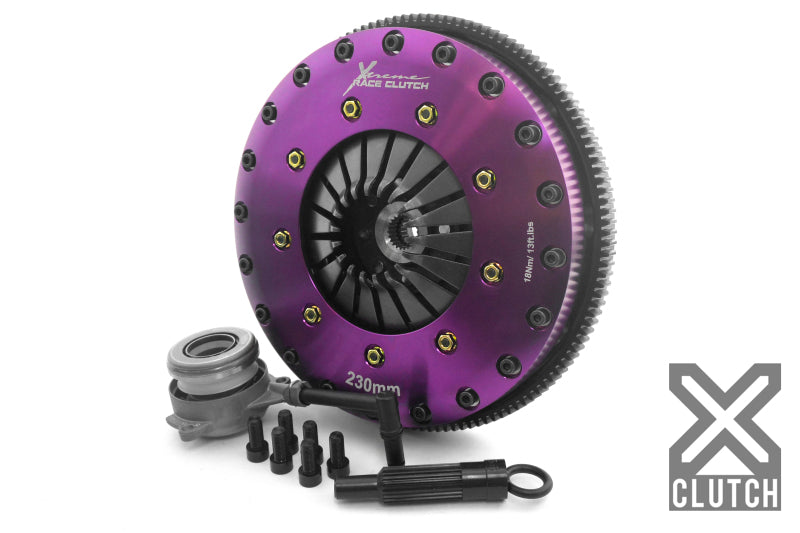 Clutch-Kit-Inc-Chromoly-Flywheel--Hrb;-9-Twin-Solid-Organic-Clutch-Discs