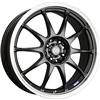 Enkei J10 15x6.5 4x100/108 38mm Offset 72.6mm Bore Dia Matte Black w/ Machined Lip Wheel