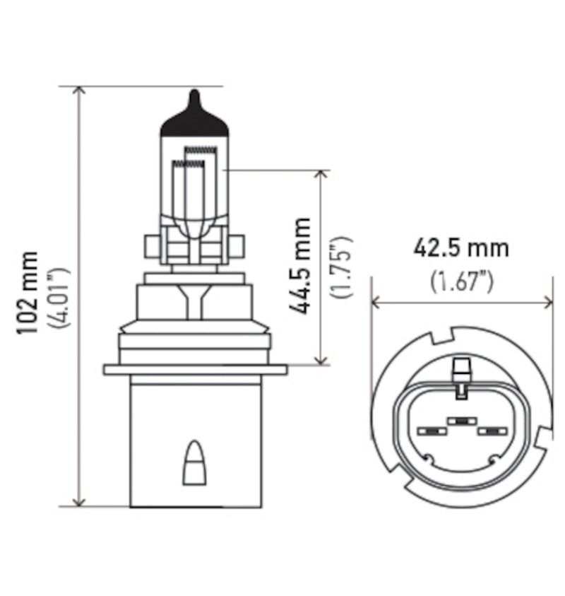 Hella Bulb 9004/Hb1 12V 65/45W P29T Longlife