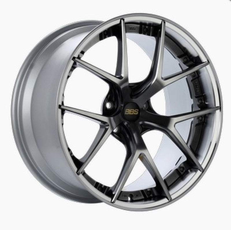 BBS RI-S 20x8.5 5x112 ET22 Diamond Black Center / Diamond Cut Lip Wheel -82mm PFS/Clip Required