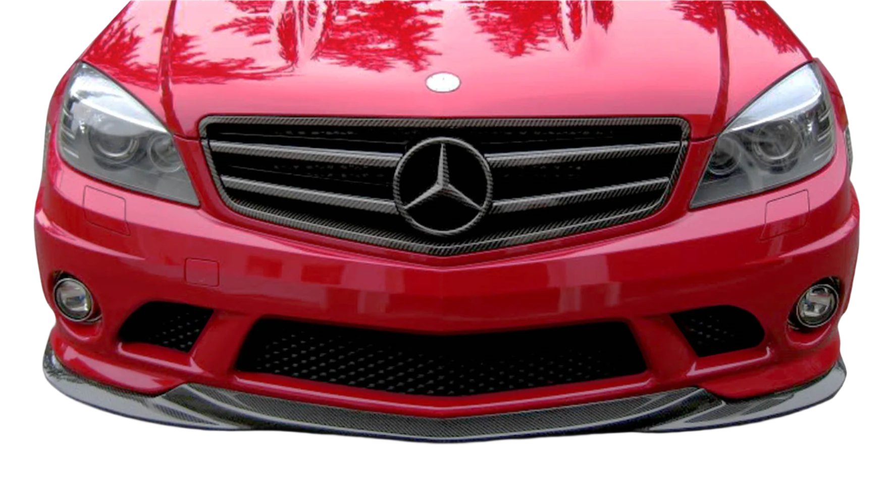 Carbon Creations L Sport Front Lip Spoiler Air Dam (1 Piece) - Mercedes W204 C63 ONLY (2008-2011)