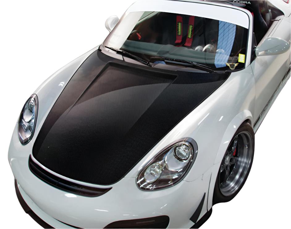 Carbon Creations Eros Version 1 Hood (1 Piece) - Porsche Cayman (2006-2012), Boxster (2005-2012), 997 (2005-2013)