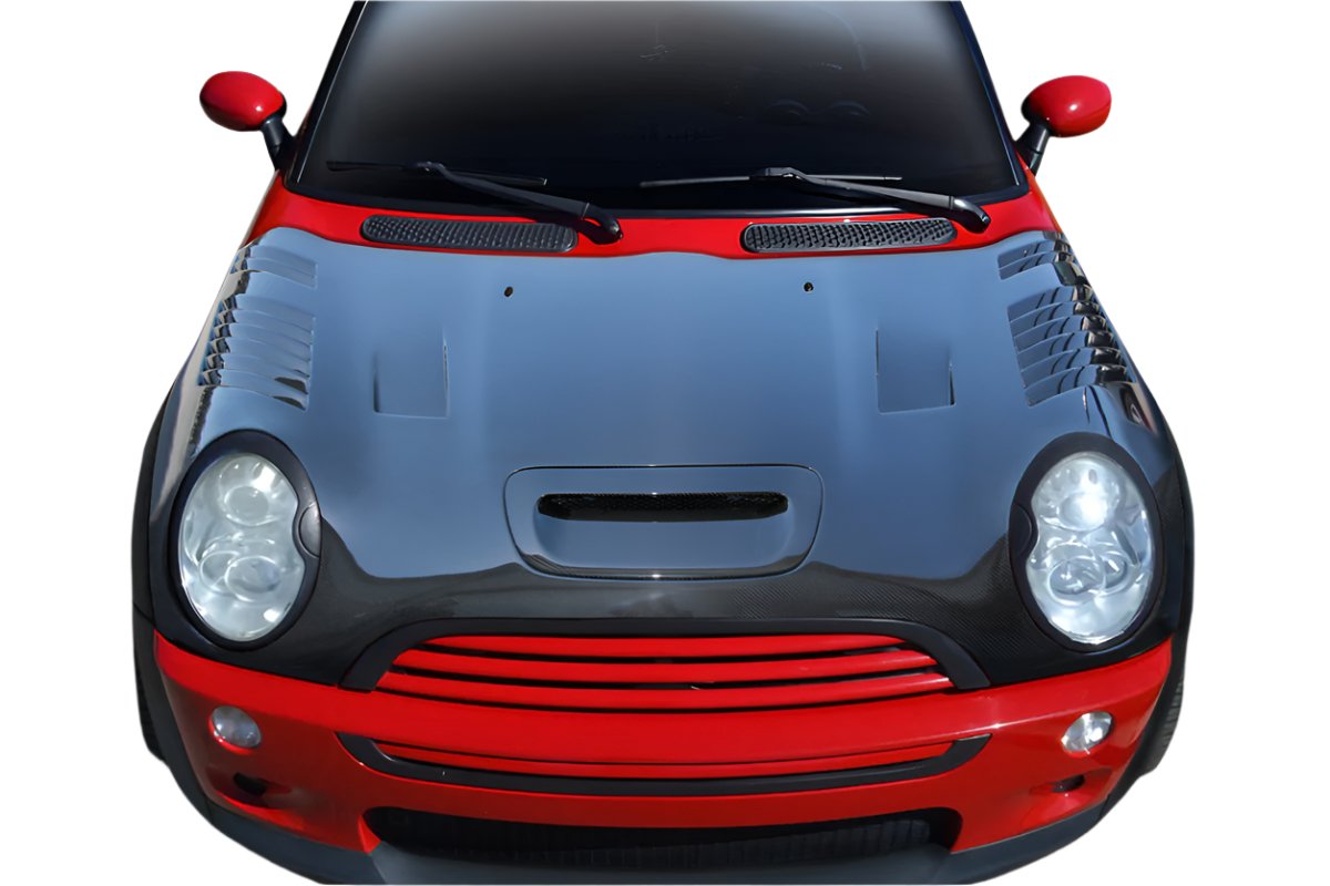 Carbon Creations DriTech Racer Hood (1 Piece) - Mini Cooper/Cooper S R50/R52/R53