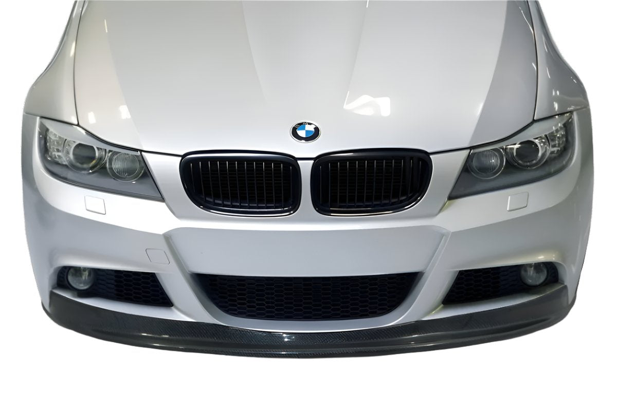 Carbon Creations AK-M Front Lip Spoiler (1 Piece) - BMW E90 4-Door M-Sport Bumper ONLY (2009-2011)