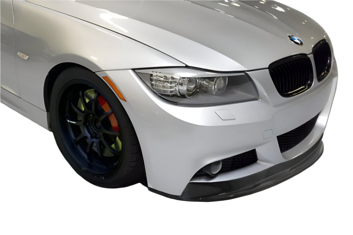 Carbon Creations AK-M Front Lip Spoiler (1 Piece) - BMW E90 4-Door M-Sport Bumper ONLY (2009-2011)