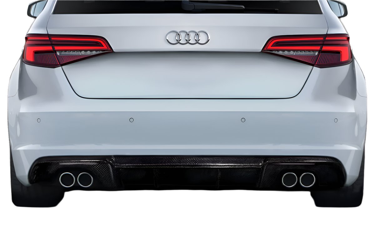 Carbon Creations RS3 Look Rear Diffuser (1 Piece) - Audi 8V A3 Sportback