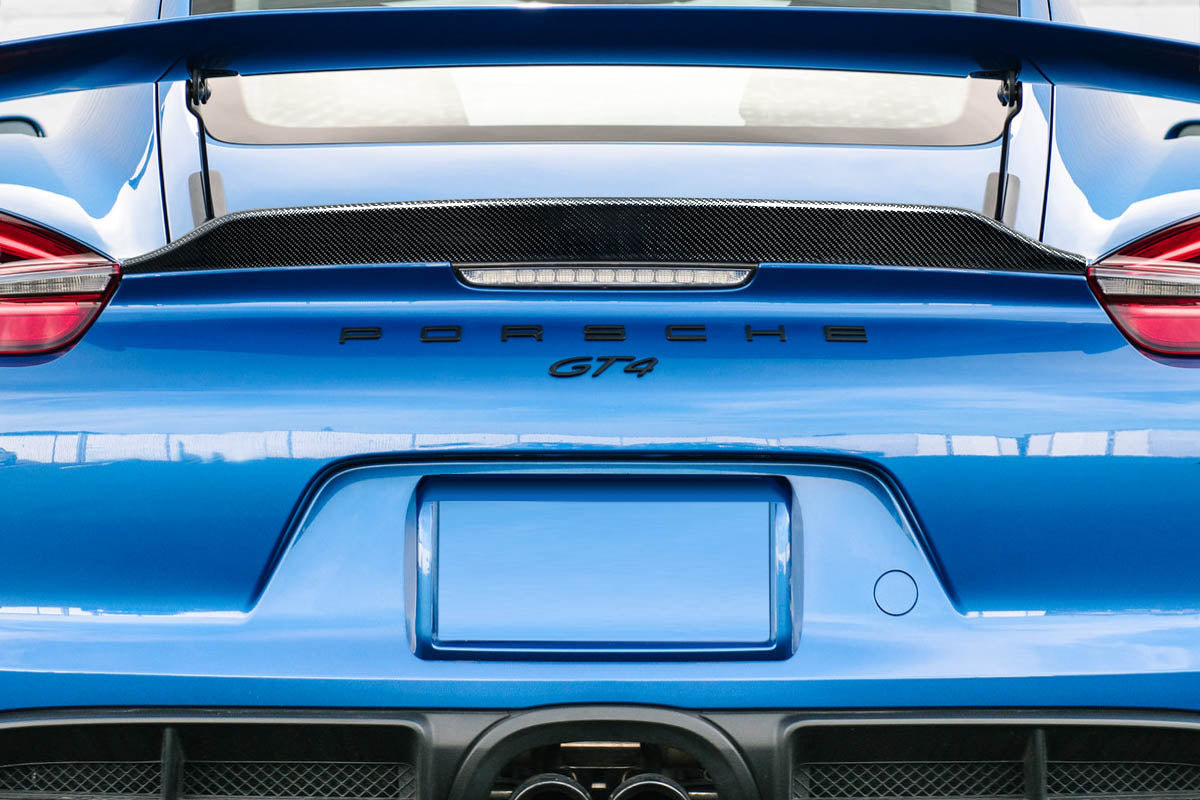 Carbon Creations GT4 Look Ducktail Rear Wing Spoiler (1 Piece) - Porsche Cayman (2014-2016)