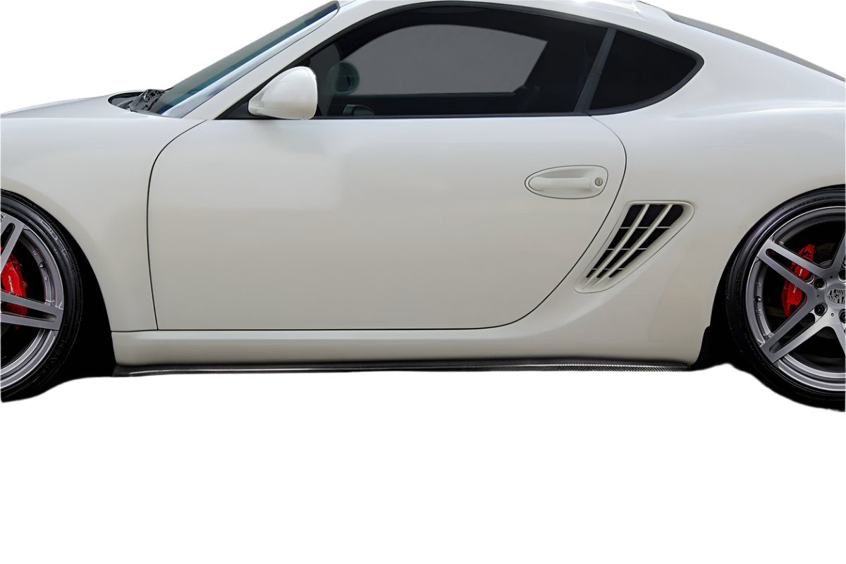 Carbon Creations Motox Side Skirt Rocker Panel Splitters (2 Piece) - Porsche Cayman (2006-2010)