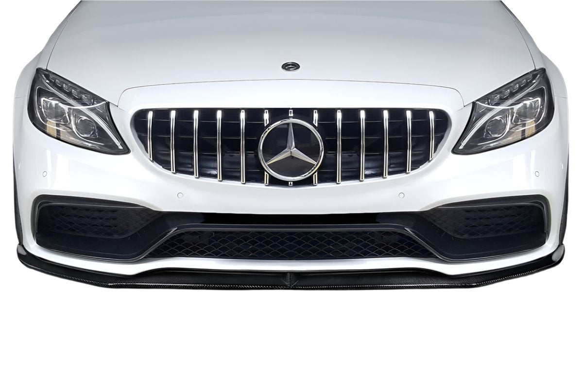 Carbon Creations Power Front Lip Spoiler Air Dam (1 Piece) - Mercedes W205 C-Class and C43 AMG (2015-2018)