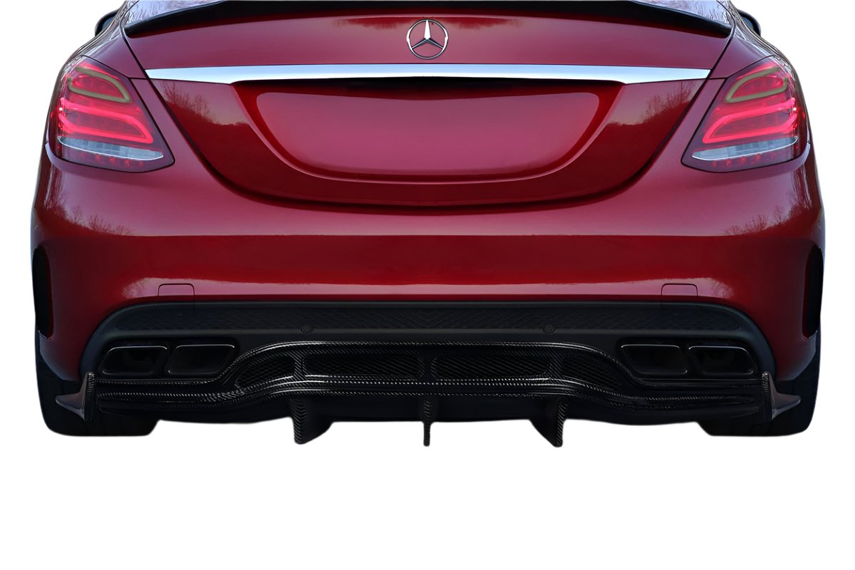 Carbon Creations Weaver Sport Rear Diffuser (3 Piece) - Mercedes W205 C Class (2015-2020)