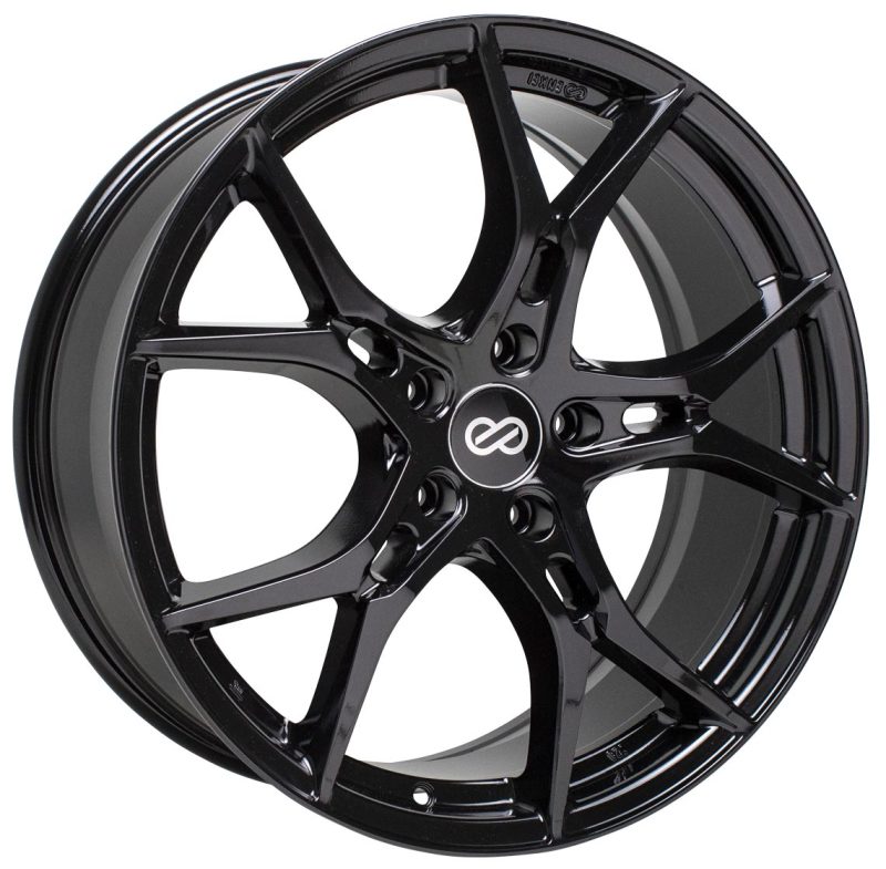 Enkei Vulcan 18X8.0 45mm Offset 5x114.3 Bolt 72.6mm Bore Gloss Black Wheel