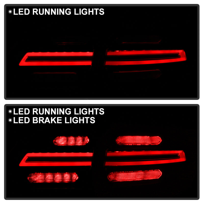 Spyder Porsche Cayenne 958 11-14 LED Tail Lights - Sequential Signal - Black