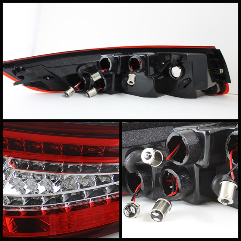 SPYDER Xtune Porsche 911 997 05-08 LED Tail Lights Red Clear ALT-ON-P99705-LED-RC