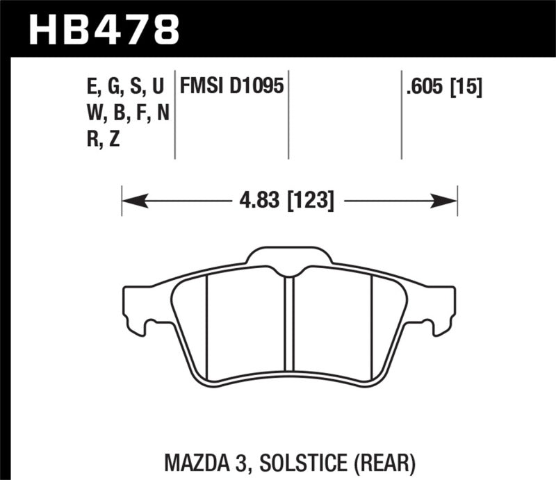 Hawk Performance 13-14 Ford Focus ST / Mazda/ Volvo DTC-30 Race Rear Brake Pads