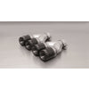 2006-Peugeot-207-1.4L1.6L-84Mm-Black-Chrome-Straight-WCarbon-Insert-Tail-Pipe-Set-(Pair)