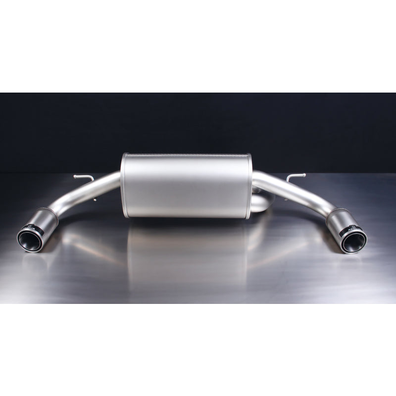 2011-Bmw-1-Series-F20F21-(N13b16)-Axle-Back-Exhaust-W84Mm-Straight-WCarbon-Insert-Tail-Pipe