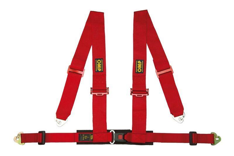 OMP Racing OMP 4 Point Harness - Red