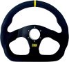 OMP Racing OMP Superquadro Steering Wheel - Small Spokes - Suede (Black)