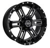 Enkei Commander 20x9 25mm Offset 6x139.7 Bolt Pattern 78 Bore Black Machined Wheel