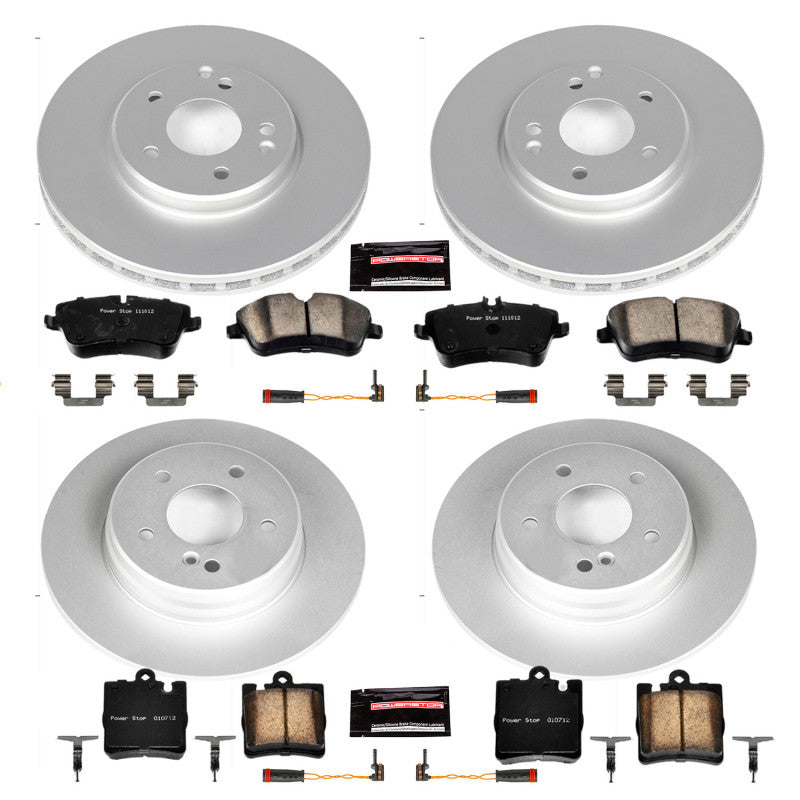 PowerStop Power Stop 2003 Mercedes-Benz C230 Front & Rear Z23 Evolution Sport Coated Brake Kit