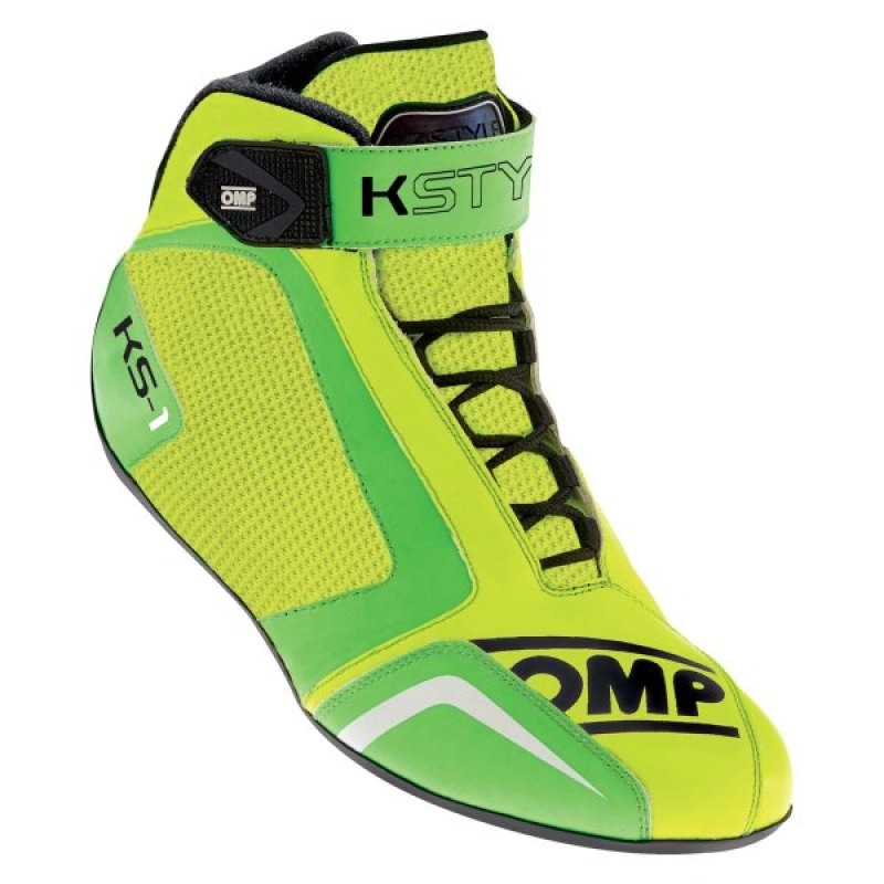 OMP Racing OMP KS-1 Shoes Yellow/Green - Size 40