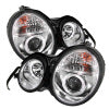 Spyder Mercedes Benz E-Class 95-99 Projector Headlights LED Halo Chrm PRO-YD-MBW21095-HL-C