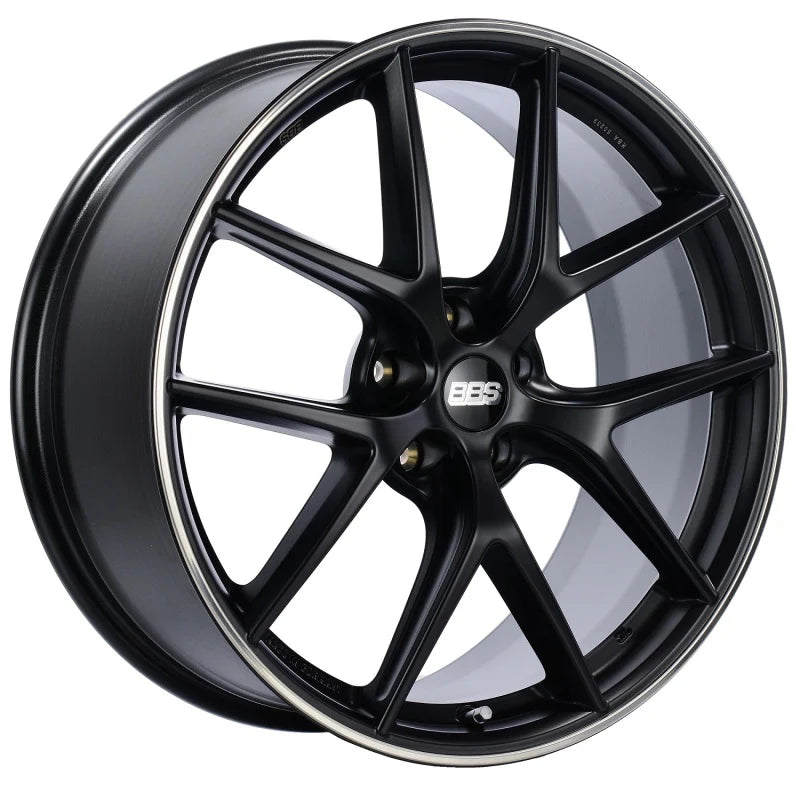 BBS CI-R 20x9 5x112 ET39 Satin Black Polished Rim Protector Wheel -82mm PFS/Clip Required