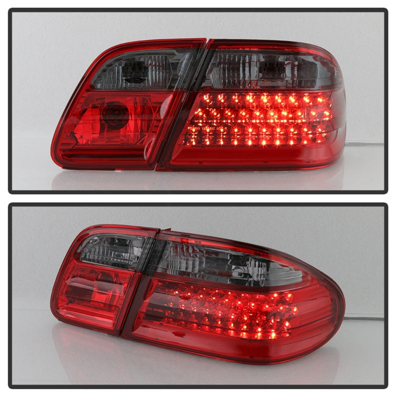 SPYDER Xtune Mercedes Benz W210 E-Class 96-02 LED Tail Lights Red Smoke ALT-CL-MBW210-LED-RSM