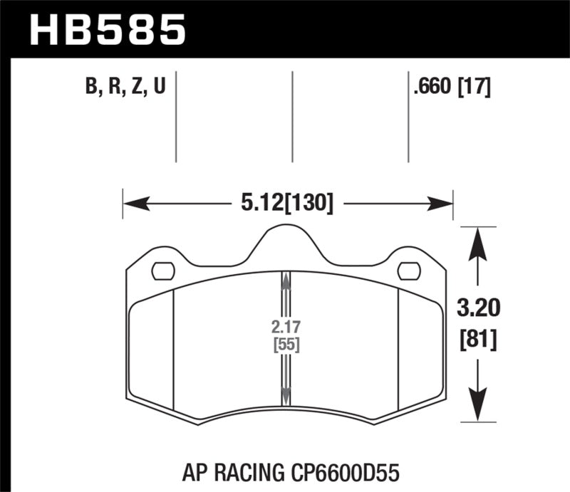 Hawk Performance 12-14 McLaren MP4-12C HPS 5.0 Front Brake Pads