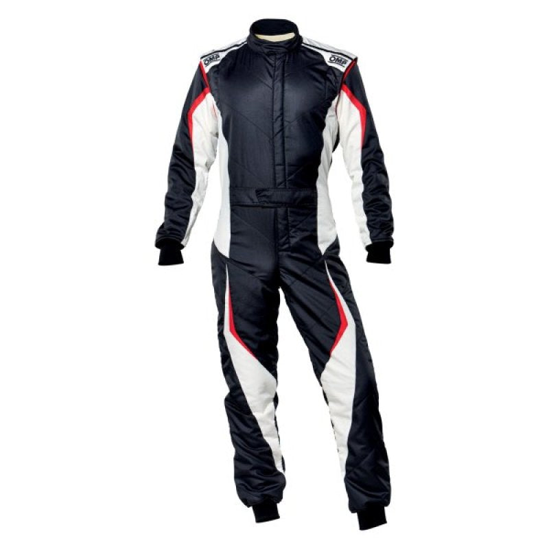 OMP Racing OMP Tecnica Evo Overall My21 Black/White - Size 60 (Fia 8856-2018)