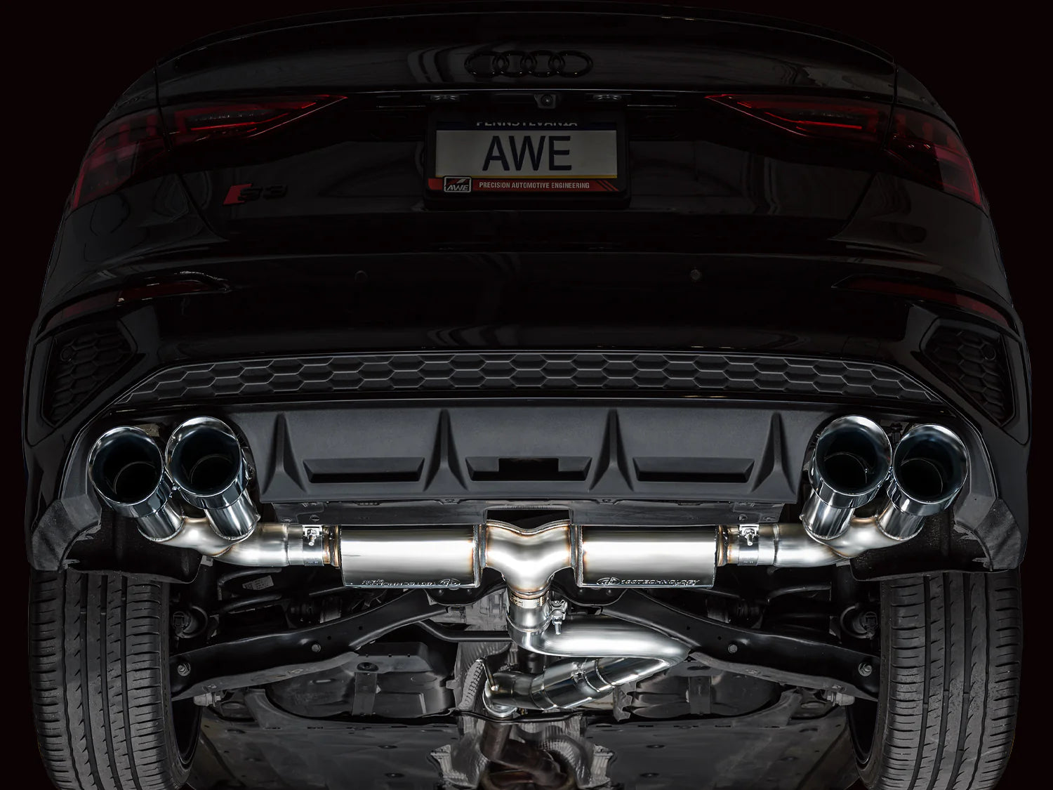 AWE Tuning Touring Exhaust - Audi 8Y S3