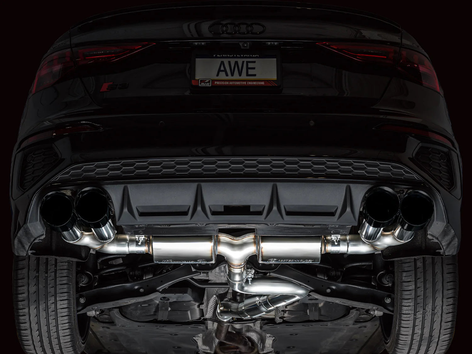 AWE Tuning Touring Exhaust - Audi 8Y S3