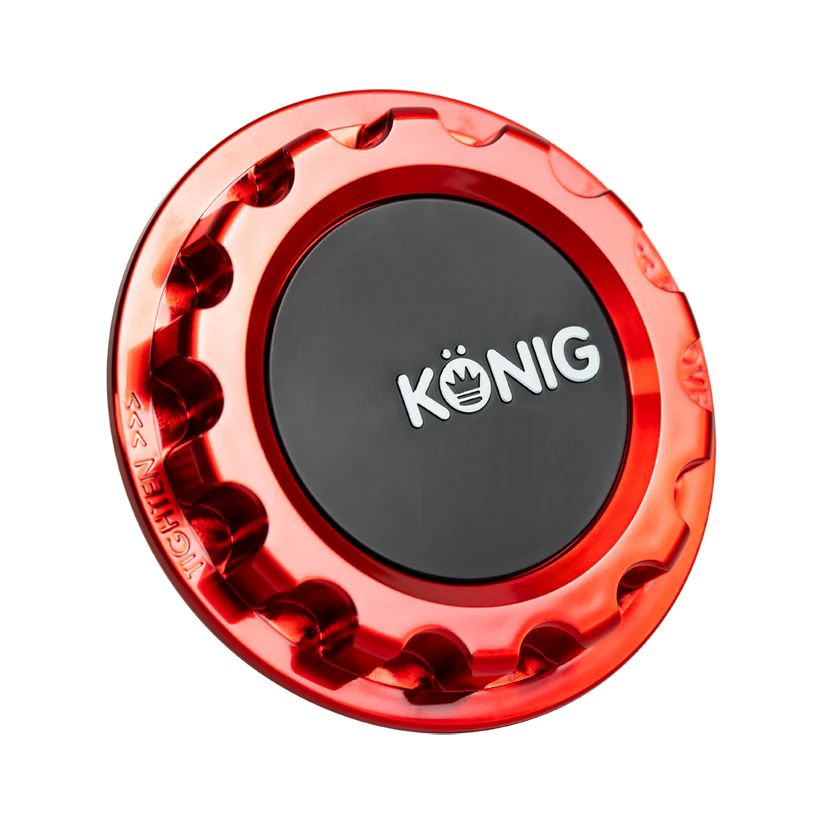 Konig Red Anodized Gear Center Cap For MRK1 Wheels DISCONTINUED