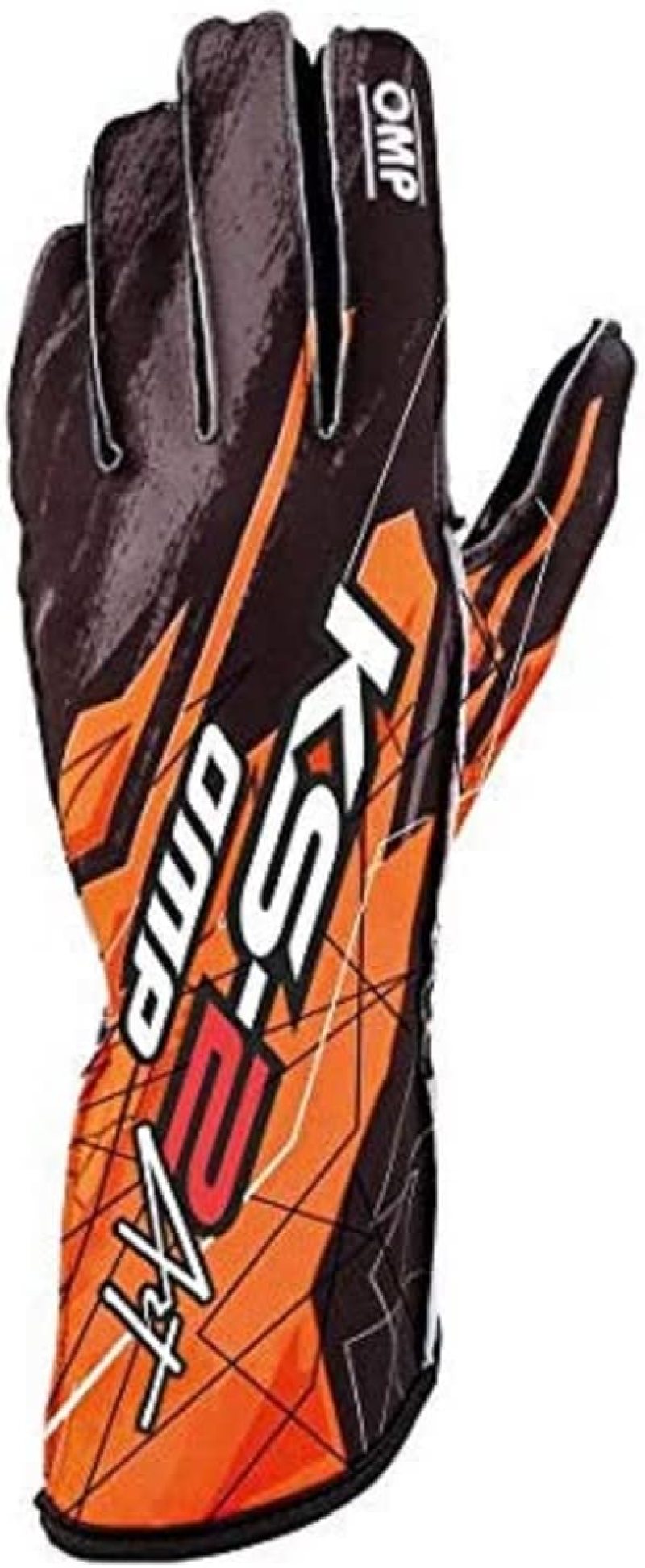 OMP Racing OMP KS-2 Art Gloves Black/Orange - Size M