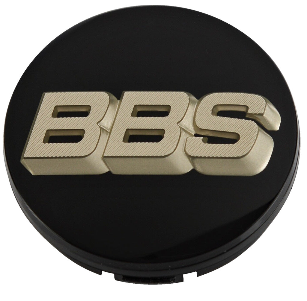 BBS Center Cap 56mm Black/White-Gold - 3D