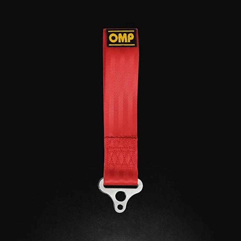 OMP Racing OMP Tow Hook Stainless Internal Diametre 100 mm - Medium Material (Red)