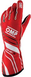 OMP Racing OMP One-S Gloves Red - Size XL Fia 8556-2018