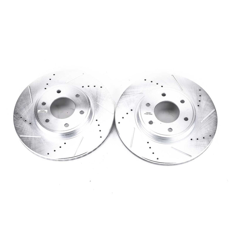 PowerStop Power Stop 06-09 Chevrolet Trailblazer Front Evolution Drilled & Slotted Rotors - Pair