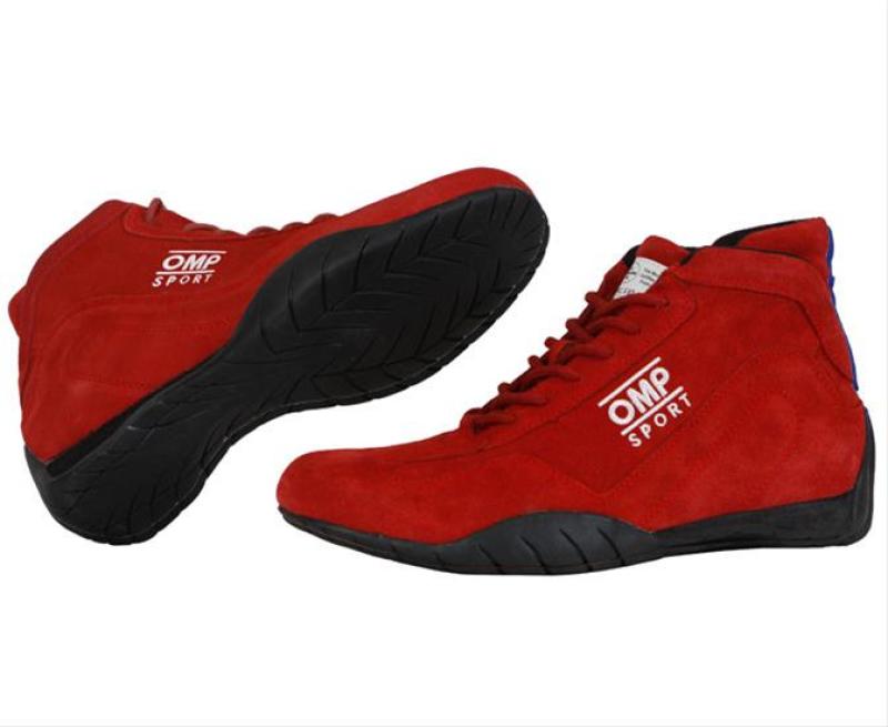 OMP Racing OMP Os 50 Shoes - Size 12.5 (Red)