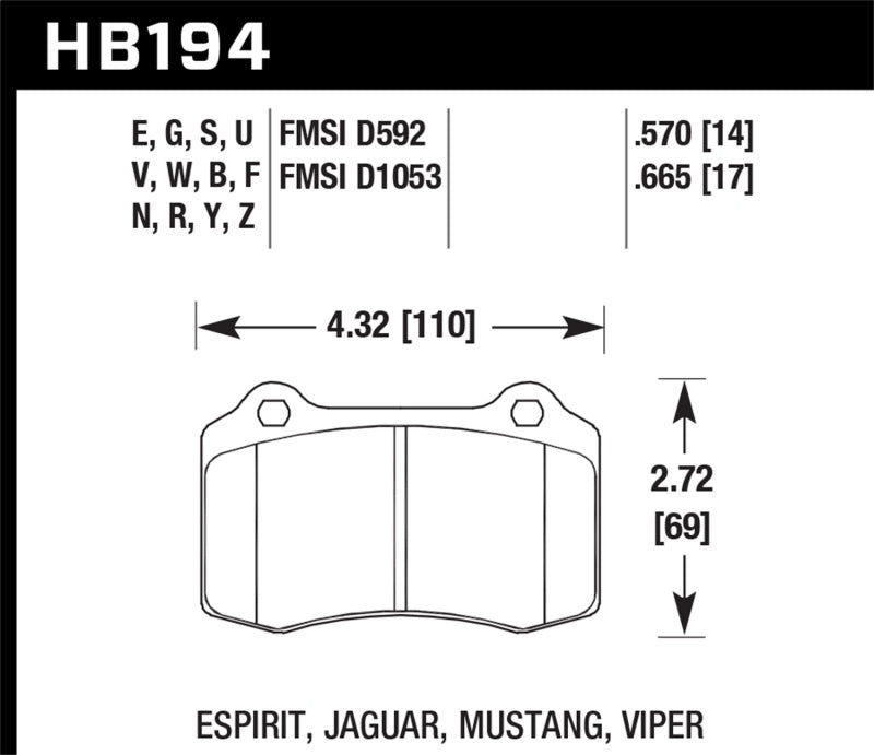 Hawk Performance 00-05 Ferrari 360 DTC-50 Race Front/Rear Brake Pads