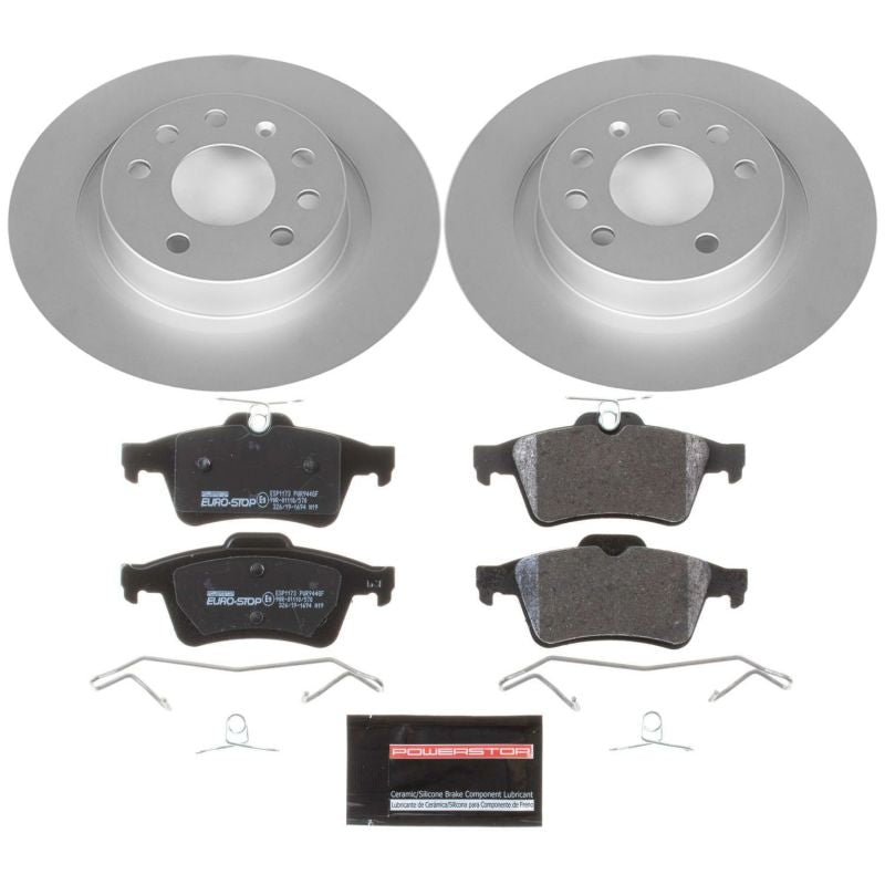 PowerStop Power Stop 03-11 Saab 9-3 Rear Euro-Stop Brake Kit