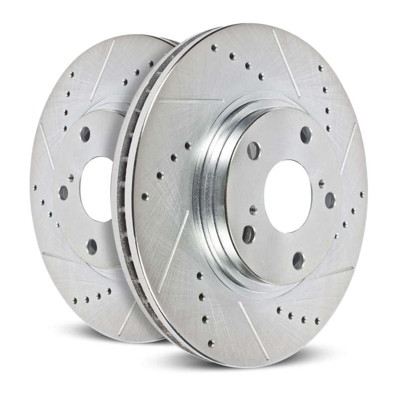 PowerStop Power Stop 10-11 Audi S4 Rear Evolution Drilled & Slotted Rotors - Pair