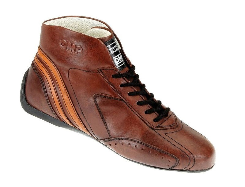 OMP Racing OMP Carrera Low Boots My2021 Brown - Size 41 (Fia 8856-2018)