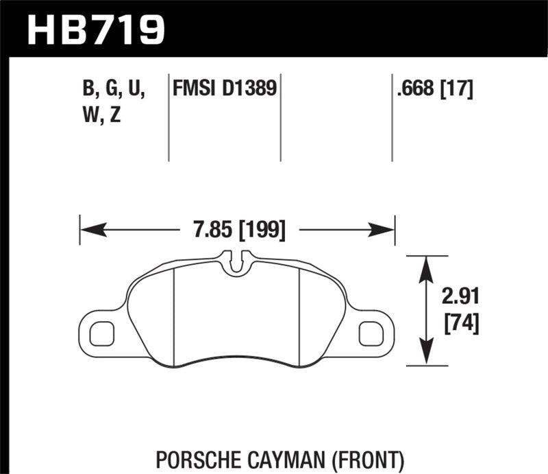 Hawk Performance 13-16 Porsche 911 Front HPS 5.0 Brake Pads