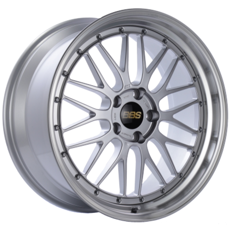 BBS LM 19x12 5x130 ET44 Diamond Silver Center / Diamond Cut Lip Wheel - 71.6 CB