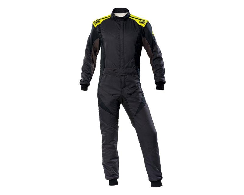 OMP Racing OMP First Evo Overall Anth/F Yellow - Size 42 (Fia 8856-2018)